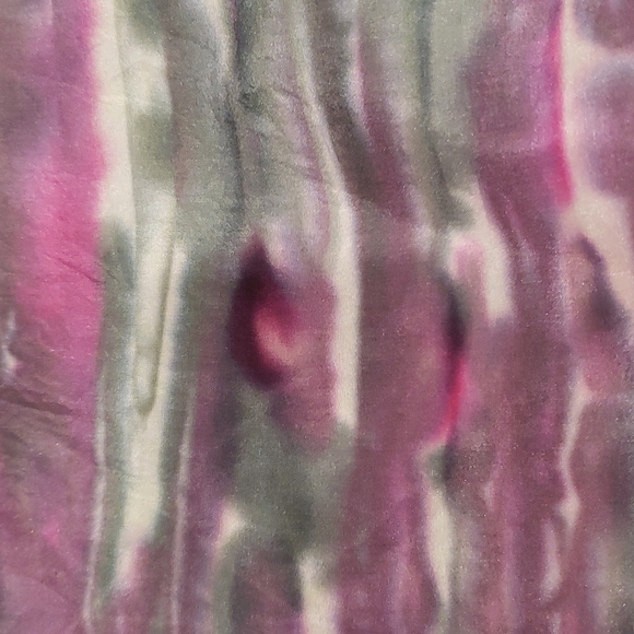 NWT Silk Scarf Gray Pink hand dyed - Picture 6 of 6